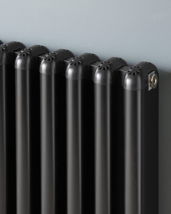 Kartell Calgary Horizontal Designer Column Radiator - Black - Image 2