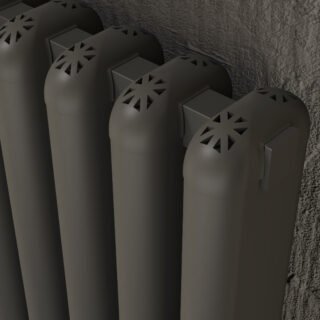 Kartell Calgary Horizontal Designer Column Radiator - Grey - Image 2