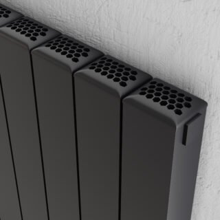Kartell Edmonton Vertical Designer Radiator - Black - Image 2