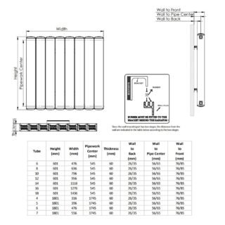 Kartell Edmonton Horizontal Designer Radiator - Bronze - Image 3