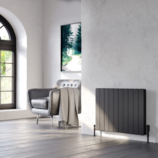 Kartell Edmonton Horizontal Designer Radiator - Black