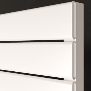 Kartell Maple Straight Vertical Designer Heated Towel Rail - White - Image 2