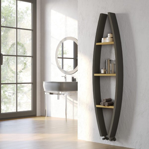 Kartell Winnipeg Designer Radiator - 1600mm X 500mm - Black