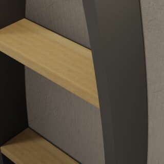 Kartell Winnipeg Designer Radiator - 1600mm X 500mm - Black - Image 2