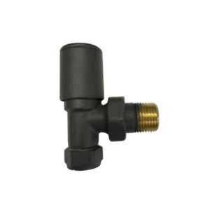 Kartell Straight Radiator Valve 15mm Pair - Anthracite