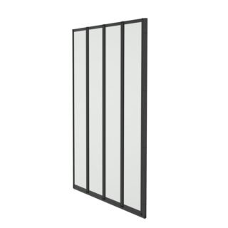 Kartell Aqualux 4 Fold Bath Screen - 3mm Glass - 1400mm x 844mm - Image 2