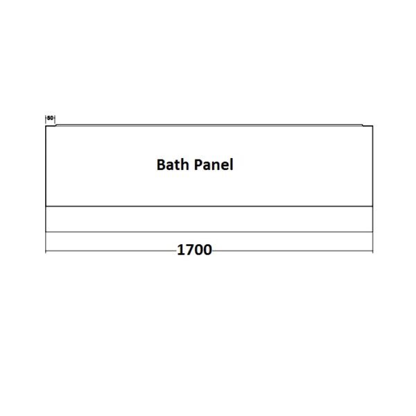 Kartell Arc 2pc Bath Front Panel - Image 2