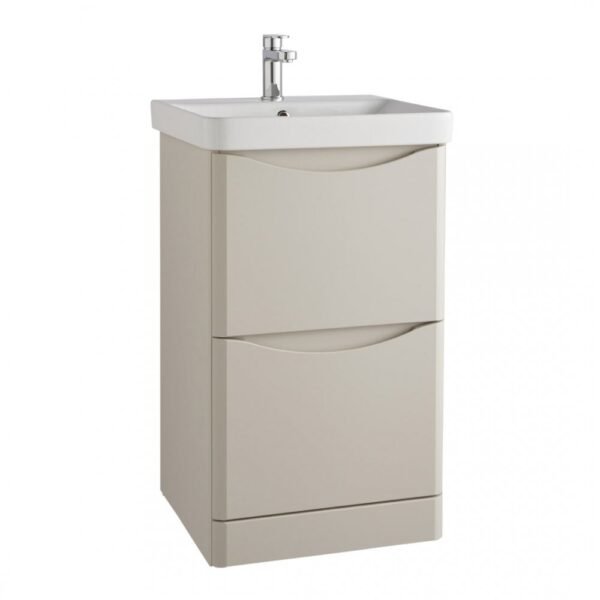 Kartell Arc 2 Drawer Floor Standing Vanity Unit With Basin - 470mm Wide - 1 TH