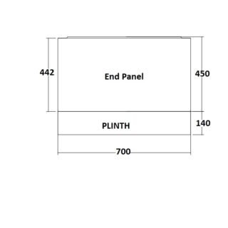 Kartell Arc 2pc Bath End Panel - Image 2
