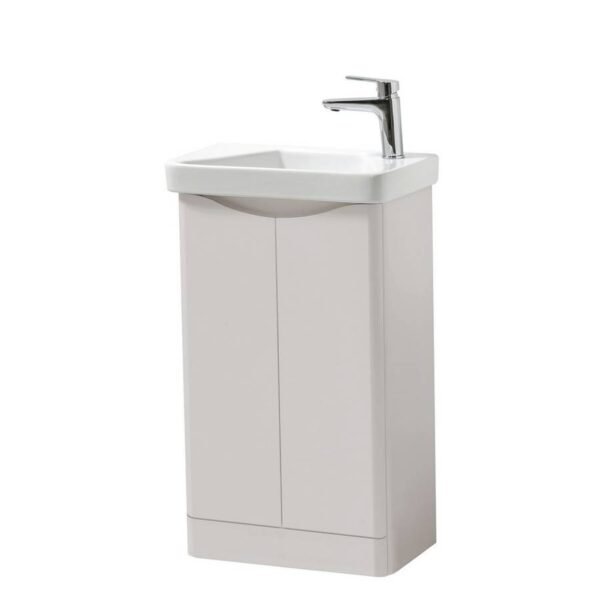 Kartell Arc 2 Door Floor Standing Vanity Unit With Basin - 470mm Wide - 1 TH