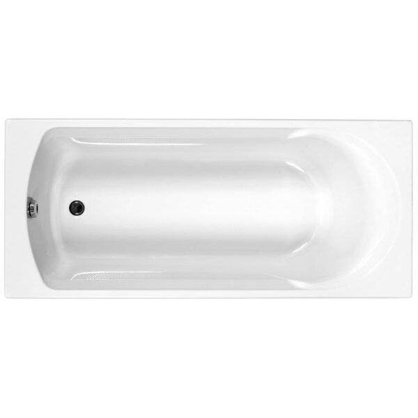 Kartell Ark Single Ended Bath With Legs - No TH - Gloss White