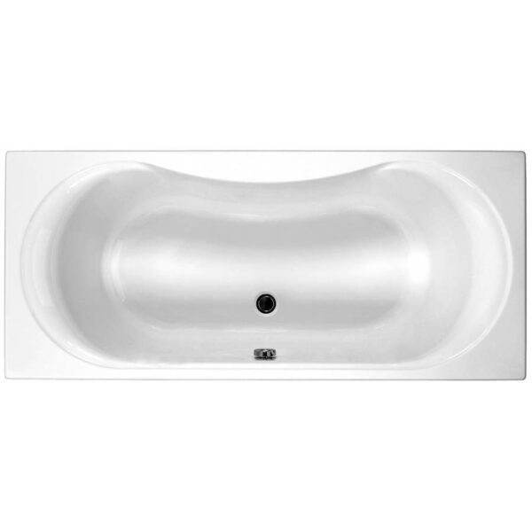 Kartell Ark Duo Double Ended Bath With Legs - No TH - Gloss White