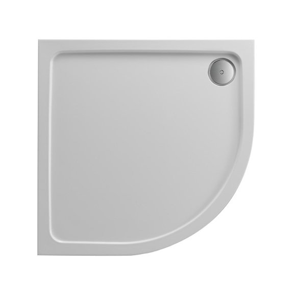 Kartell JT Fusion Just Trays Anti Slip Quadrant Shower Tray With Waste - 900mm x 900mm - White