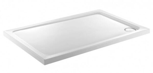 Kartell JT Fusion Just Trays Anti Slip Rectangular Shower Tray With Waste - White