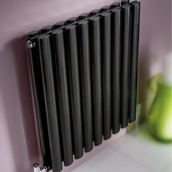 Kartell Aspen Double Panel Horizontal Designer Radiator - Textured Grey