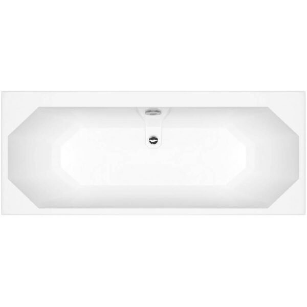 Kartell Astlea Duo Double Ended Bath With Legs - No TH - Gloss White
