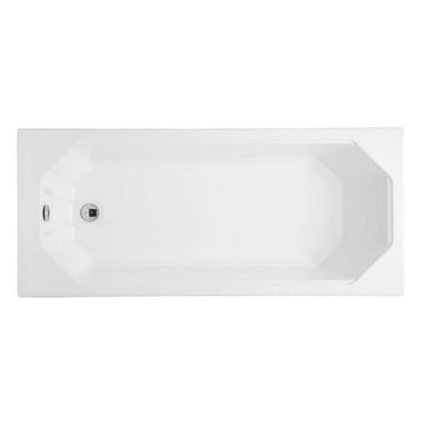 Kartell Astlea Single Ended Bath With Legs - 1700mm x 700mm - No TH - Gloss White