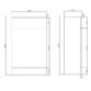 Kartell Atlantis Floor Standing WC Unit - 500mm Wide - Lacquering White - Image 3