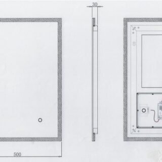 Kartell Avening Rectangular Illuminated Mirror - Image 7