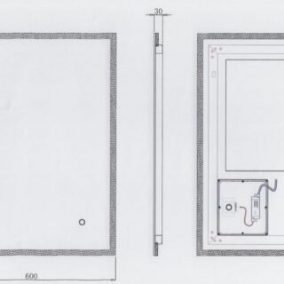 Kartell Avening Rectangular Illuminated Mirror - Image 8