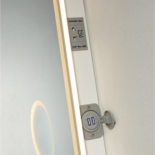 Kartell Avening Rectangular Illuminated Mirror - 600mm x 1000mm - Image 5