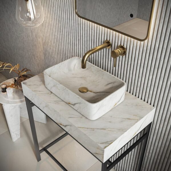 Scudo Sanctuary Rectangular Countertop Basin - 420mm Wide