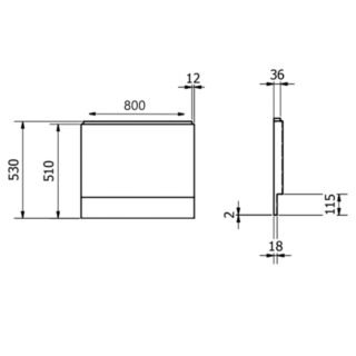 Kartell Supastyle Bath End Panel - Gloss White - Image 4