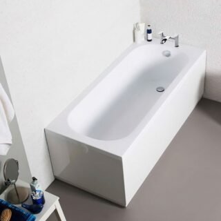 Kartell Sonic Reinforced Bath Front Panel - Gloss White - Image 2
