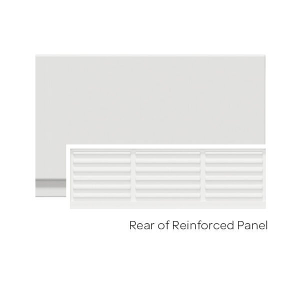 Kartell Sonic Reinforced Bath End Panel - Gloss White