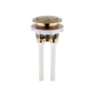 Kartell K-Vit Push Button For Series 600 Concealed Cistern - Brushed Brass
