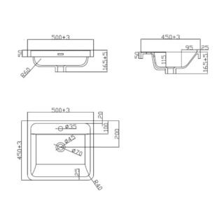 Scudo Bella Vanity Basin - 1 Tap Hole - White - Image 2