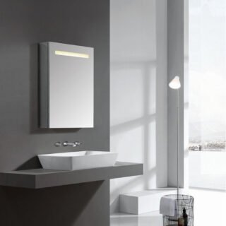 Kartell Blenheim 1 Door Illuminated Mirror Cabinet - 700mm x 500mm - Image 2