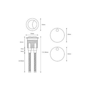 Scudo Seat Hinge Cover And Cistern Push Button - Image 2