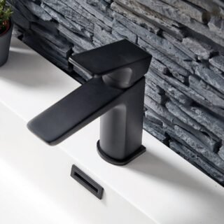 Scudo Muro Mono Basin Mixer Tap With Waste - Image 4