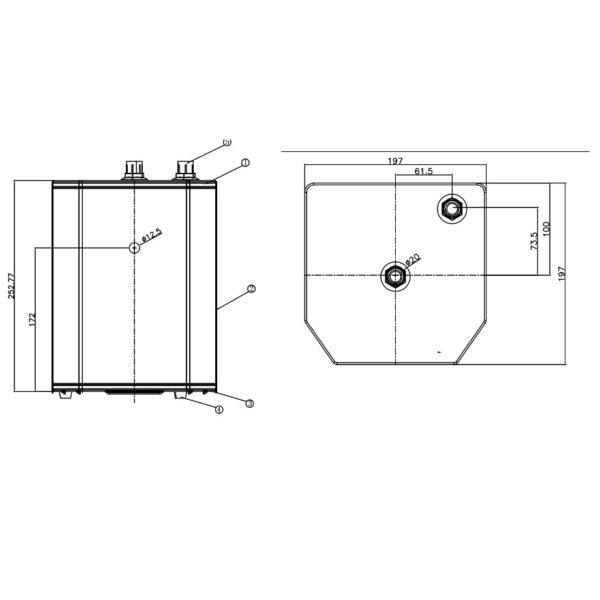 Kartell Brewmaster 3-1 Square Tap With Standard Tank - Image 3