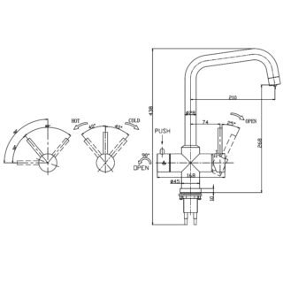 Kartell Brewmaster 4-1 Square Tap With Digital Tank - Image 2