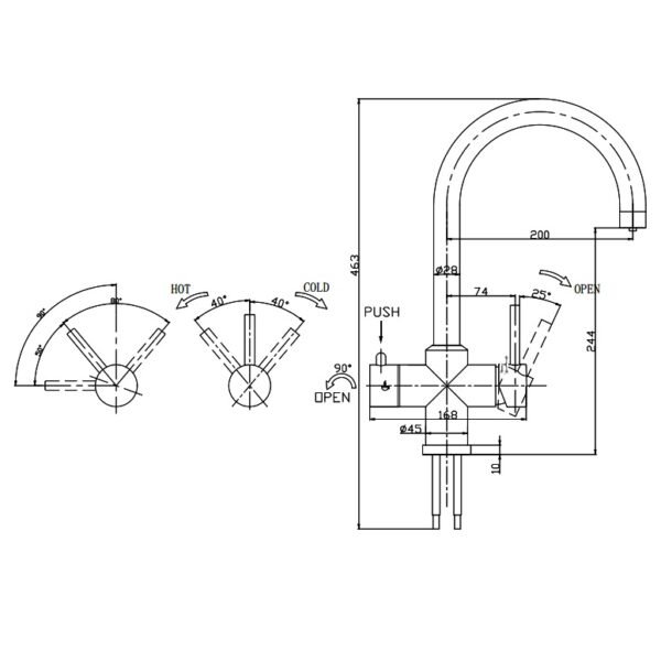 Kartell Brewmaster 4-1 Swan Tap With Digital Tank - Image 2