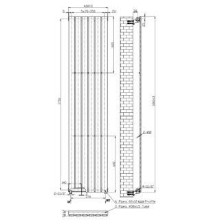 Kartell Boston Single Panel Designer Radiator - White - Image 4
