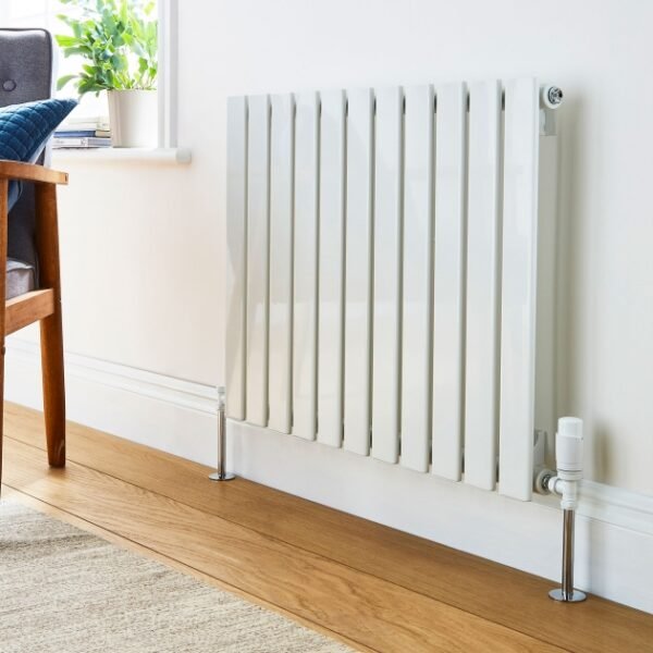 Kartell Boston Single Panel Horizontal Designer Radiator - White