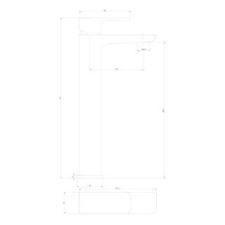 Scudo Muro Mono Tall Basin Mixer Tap - Image 4