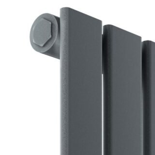 Scudo Bravo Single Panel Vertical Designer Radiator - Anthracite - Image 3