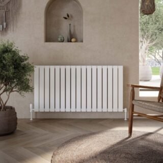Scudo Bravo Single Panel Vertical Designer Radiator - White - Image 13