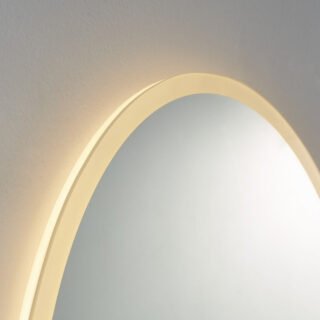 Kartell Burleigh Oval Illuminated Mirror With White Acrylic Edge - 700mm x 500mm - Image 14