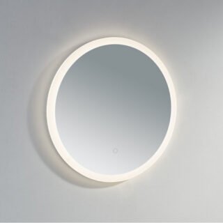 Kartell Burleigh Round Illuminated Mirror With White Acrylic Edge - Image 2