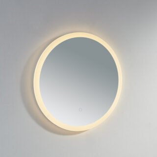 Kartell Burleigh Round Illuminated Mirror With White Acrylic Edge - Image 4