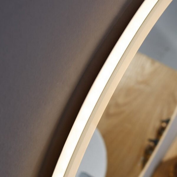 Kartell Burleigh Round Illuminated Mirror With White Acrylic Edge - Image 5