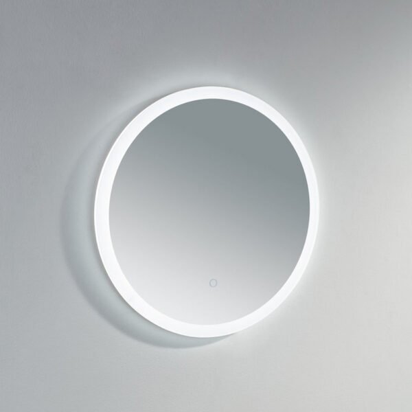 Kartell Burleigh Round Illuminated Mirror With White Acrylic Edge - Image 7