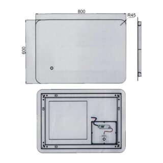 Kartell Calcot Frameless Back Lit Illuminated Mirror - Image 12