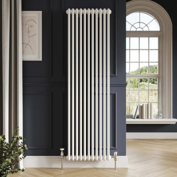Scudo 2 Column Vertical Designer Radiator - White