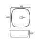 Kartell Island Countertop Basin - 400mm Wide - No TH - Gloss White - Image 2